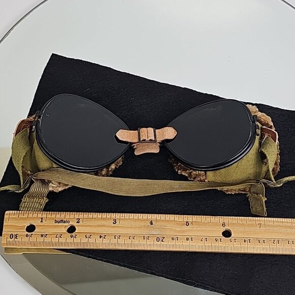 WWII 1942 US Original Foster Grant Snow Or Aviator GOGGLES Rare Amazing Set - Picture 15 of 15